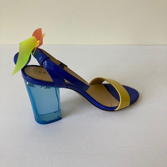 Katy Perry Collections The Pinwheels Heels Size 5.5 Colorful Fun Sandals Shoes - Picture 7 of 12